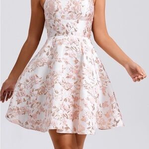 B Darlin Blush Floral Mini Dress